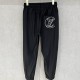 [홍콩명품.LOUIS VUITTON] 루이비통 25SS 로고 자수 조거 팬츠 바지 (블랙), BM21554, G5, 명품레플리카,미러급,온라인쇼핑몰사이트