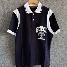 [홍콩명품.Gucci] 구찌 25SS 로고 프린트 카라 폴로 반팔 티셔츠 (네이비), BM21569, JU, 명품레플리카,미러급,온라인쇼핑몰사이트