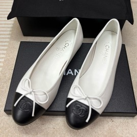 [홍콩명품.CHANEL] 샤넬 25SS 로고 여성 조 Slingback 2톤 레더 가죽 단화 구두 (화이트-블랙), SE5328, H3, 명품스니커즈,운동화,구두,로퍼,하이탑,신발