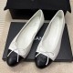 [홍콩명품.CHANEL] 샤넬 25SS 로고 여성 조 Slingback 2톤 레더 가죽 단화 구두 (화이트-블랙), SE5328, H3, 명품스니커즈,운동화,구두,로퍼,하이탑,신발