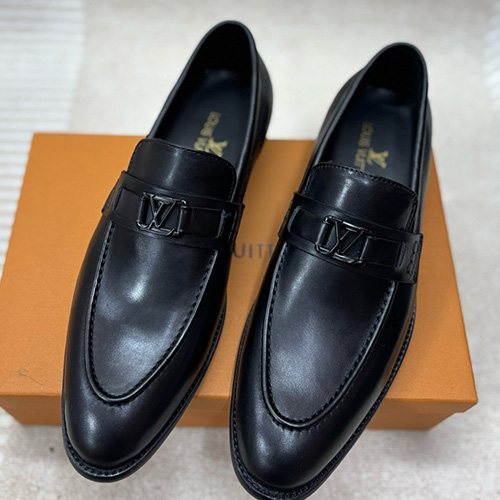 [홍콩명품.LOUIS VUITTON] 루이비통 25SS 로고 여성 레더 가죽 구두 로퍼 (블랙), SE5331, H3, 명품스니커즈,운동화,구두,로퍼,하이탑,신발