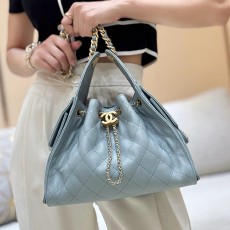 [홍콩명품.CHANEL] 샤넬 25SS 로고 HAAS 레더 가죽 토트백 핸드백 (스카이블루-금장), BGM4911, BDA, 홍콩명품가방,명품쇼핑몰,크로스백,핸드백,구매대행