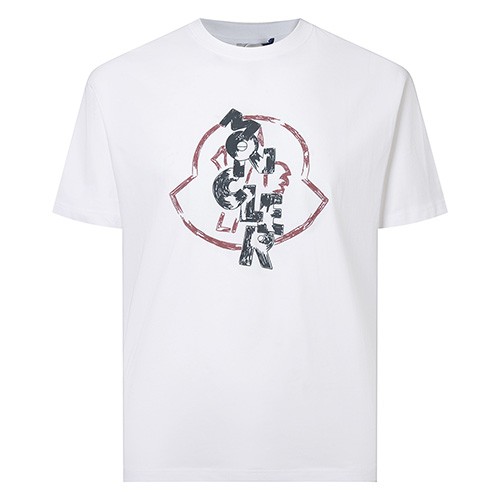[홍콩명품.MONCLER] 몽클레어 25SS 로고 그래픽 프린트 반팔 티셔츠 (2컬러), BM21577, JU, 명품레플리카,미러급,온라인쇼핑몰사이트