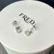 [홍콩명품.FRED] 프레드 25SS 로고 925실버 이어링 귀걸이 (10.3×0.62cm), ET3059, BUBU, 홍콩명품의류,구매대행,온라인명품