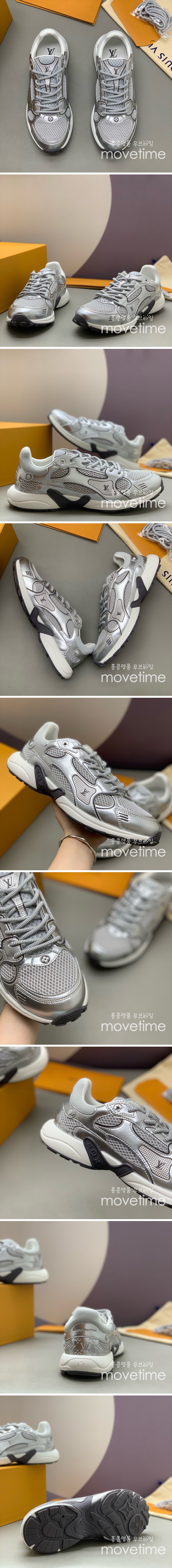 [홍콩명품.LOUIS VUITTON] 루이비통 25SS 로고 남여 OLYMPIA 스니커즈 운동화 (실버), SE5337, PMD, 명품스니커즈,운동화,구두,로퍼,하이탑,신발