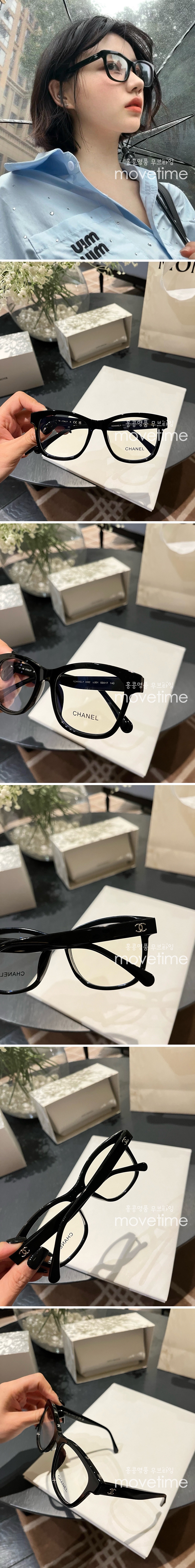 [홍콩명품.CHANEL] 샤넬 25SS 로고 연예인 여자 남자 안경 선글라스 CH3392 (블랙), SG718, JX, 홍콩명품쇼핑몰,무브타임,사이트,쇼핑몰,해외직구,구매대행