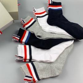 [가격문의][홍콩명품.THOME BROWNE] 톰브라운 25SS 로고 명품 브랜드 모음 선물용 양말 종아리양말 롱삭스 6종, ET3105, NNT, 홍콩명품의류,구매대행,온라인명품