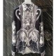 [가격문의][홍콩명품.VERSACE] 베르사체 25SS 로고 패턴 남방 셔츠 (그레이), BM21735, SAM, 레플리카의류,미러급사이트