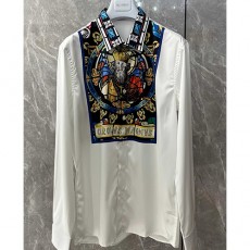 [가격문의][홍콩명품.D&G] 돌체앤가바나 25SS 로고 패턴 남방 셔츠 (화이트), BM21736, SAM, 레플리카의류,미러급사이트