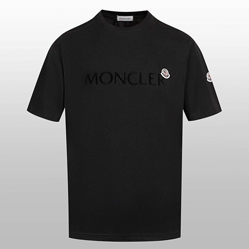 [가격문의][홍콩명품.MONCLER] 몽클레어 25SS 로고 반팔 티셔츠 (블랙), BM21756, G5, 레플리카의류,미러급사이트