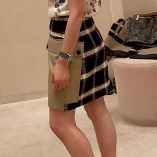 [홍콩명품,Christian Dior] 디올 25SS 로고 여성 미니 스커트 (카라멜), BM21792, COCO, 레플리카의류,미러급사이트