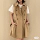 [홍콩명품.LOUIS VUITTON] 루이비통 25SS 로고 여성 벨티드 슬리브리스 원피스 (베이지), BM21810, COCO, 레플리카의류,미러급사이트