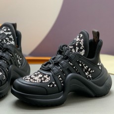 [가격문의][홍콩명품.LOUIS VUITTON] 루이비통 25SS 로고 여성 모노그램 아치라이트 스니커즈 운동화 1AGZFB (블랙), SE5359, PMD, 명품스니커즈,운동화,구두,로퍼,하이탑,신발