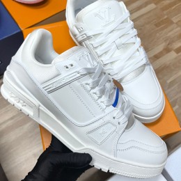 [홍콩명품.LOUIS VUITTON] 루이비통 25SS 로고 모노그램 트레이너 스니커즈 운동화 (화이트), SE5368, ALW, 명품스니커즈,운동화,구두,로퍼,하이탑,신발