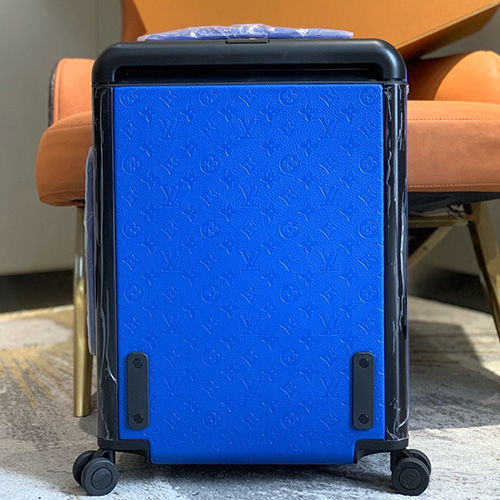 [홍콩명품.LOUIS VUITTON] 루이비통 25SS 로고 모노그램 레더 호라이즌55 캐리어 (블루), CR140, B4, 명품레플리카, 캐리어, 여행가방 투어