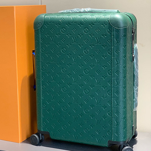 [홍콩명품.LOUIS VUITTON] 루이비통 25SS 로고 모노그램 레더 호라이즌55 캐리어 (그린), CR141, B4, 명품레플리카, 캐리어, 여행가방 투어