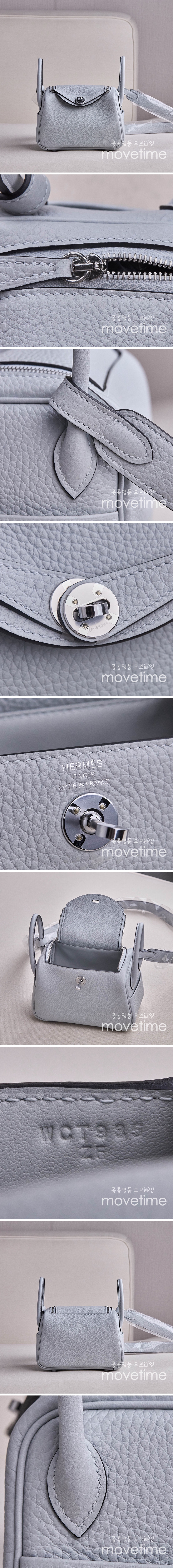 [홍콩명품.Hermes] 에르메스 25SS 로고 Lindy 2.0 20 토트백 핸드백 (그레이-은장), BGM5059, BDA, 홍콩명품가방,명품쇼핑몰,크로스백,핸드백,구매대행