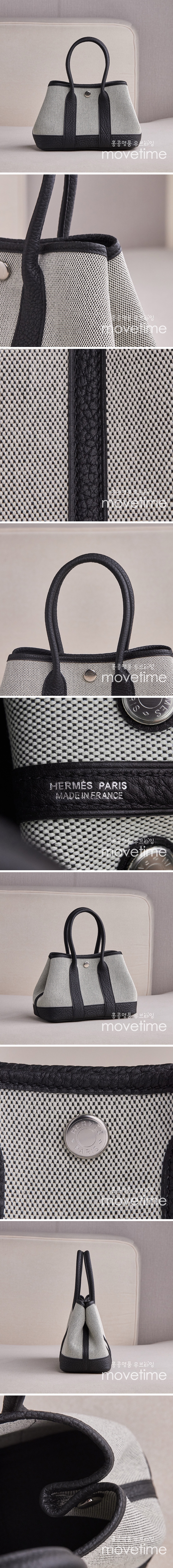 [홍콩명품.Hermes] 에르메스 25SS 로고 Garden Party Mini 토트백 핸드백 (그레이-블랙), BGM5061, BDA, 홍콩명품가방,명품쇼핑몰,크로스백,핸드백,구매대행