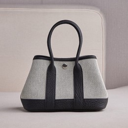 [홍콩명품.Hermes] 에르메스 25SS 로고 Garden Party Mini 토트백 핸드백 (그레이-블랙), BGM5061, BDA, 홍콩명품가방,명품쇼핑몰,크로스백,핸드백,구매대행