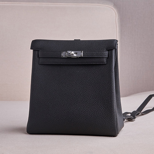 [홍콩명품.Hermes] 에르메스 25SS 로고 Kelly Ado 백팩 (블랙-은장), BGM5068, BDA, 홍콩명품가방,명품쇼핑몰,크로스백,핸드백,구매대행