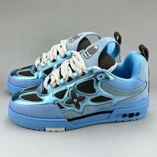 [홍콩명품.LOUIS VUITTON] 루이비통 25SS 로고 남여 SKATE 스니커즈 운동화 (스카이블루), SE5447, S3, 명품스니커즈,운동화,구두,로퍼,하이탑,신발