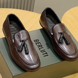 [홍콩명품.BERLUTI] 벨루티 25SS 로고 레더 가죽 구두 로퍼 (2컬러), SE5451, S4, 명품스니커즈,운동화,구두,로퍼,하이탑,신발