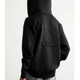 [가격문의][홍콩명품.LOEWE] 로에베 25SS 로고 울 후드 집업 자켓 (블랙), BM22014, KB, 레플리카의류,미러급사이트