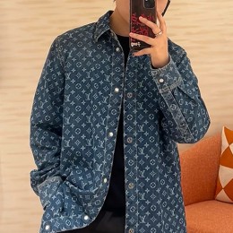 [가격문의][홍콩명품.LOUIS VUITTON] 루이비통 25SS 로고 모노그램 데님 남방 셔츠, BM22035, KK, 레플리카의류,미러급사이트
