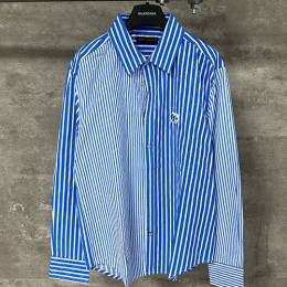 [가격문의][홍콩명품.LOUIS VUITTON] 루이비통 25SS 로고 스트라이프 남방 셔츠 (블루), BM22037, KK, 레플리카의류,미러급사이트