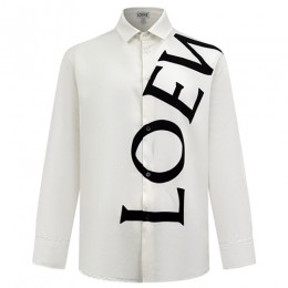 [가격문의][홍콩명품.LOEWE] 로에베 25SS 로고 프린트 남방 셔츠 (화이트), BM22038, KK, 레플리카의류,미러급사이트