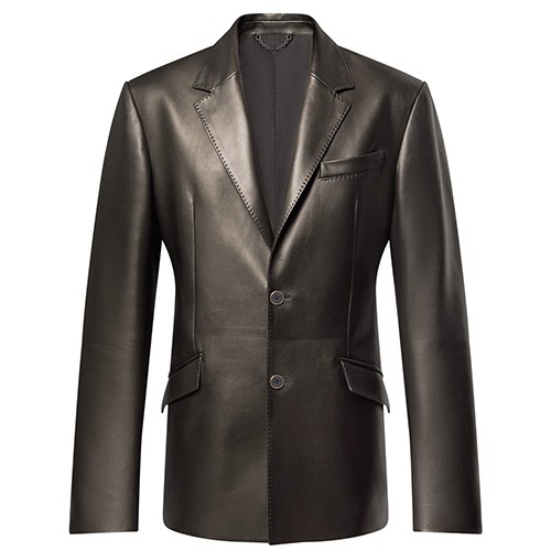 [홍콩명품.LOUIS VUITTON] 루이비통 25SS 로고 레더 가죽 정장 자켓 (블랙), BM22051, TOM, 레플리카의류,미러급사이트