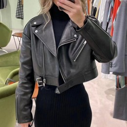 [홍콩명품,PRADA] 프라다 25SS 로고 여성 레더 가죽 자켓 (블랙), BM22087, TOM, 레플리카의류,미러급사이트