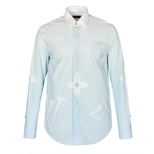 [홍콩명품.LOUIS VUITTON] 루이비통 25SS 로고 모노그램 남방 셔츠 (스카이블루), BM22101, JL, 레플리카의류,미러급사이트