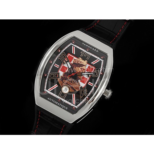 [홍콩명품시계.FRANCK MULLER] 프랑크뮬러 뱅가드 V45 Zvonimir 다이얼 블랙 구미 스트랩