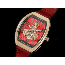 [홍콩명품시계.FRANCK MULLER] 프랑크뮬러 뱅가드 V45 로즈골드 스켄더뷰 다이얼