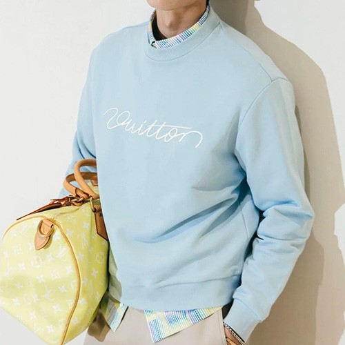 [홍콩명품.LOUIS VUITTON] 루이비통 25SS 로고 자수 맨투맨 티셔츠 (4컬러), BM22118, JU, 레플리카의류,미러급사이트