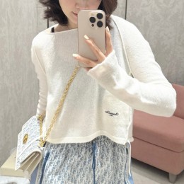 [홍콩명품,Christian Dior] 디올 25SS 로고 여성 니트 스웨터 (아이보리), BM22167, JL, 레플리카의류,미러급사이트