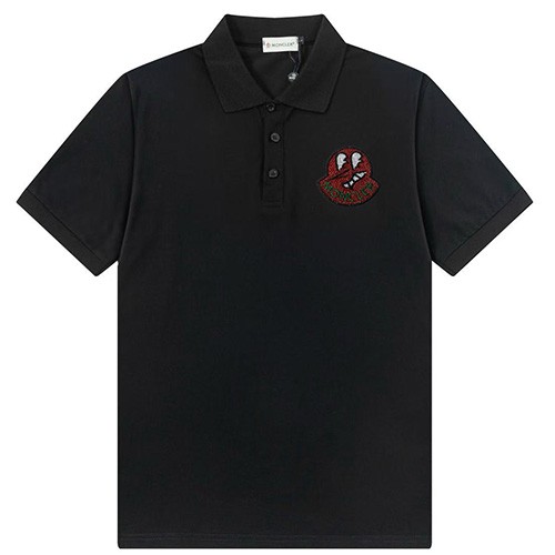[홍콩명품.MONCLER] 몽클레어 25SS 로고 카라 폴로 반팔 티셔츠 (2컬러), BM22227, S1F, 레플리카의류,미러급사이트