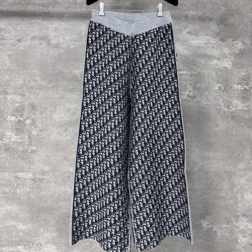 [홍콩명품,Christian Dior] 디올 25SS 로고 오블리크 캐시미어 팬츠 바지 (그레이), BM22306, KK, 레플리카의류,미러급사이트