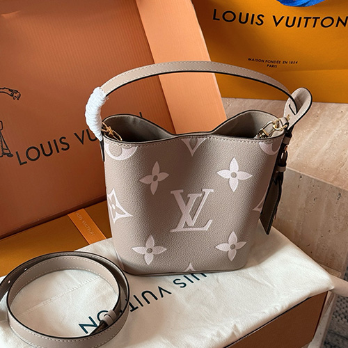 [홍콩명품.LOUIS VUITTON] 루이비통 25SS 로고 모노그램 올인 BB 버킷백 숄더백 M12925 (그레이), BGM5155, 홍콩명품가방,명품쇼핑몰,크로스백,핸드백,구매대행