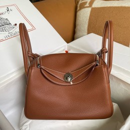 [홍콩명품.Hermes] 에르메스 25SS 로고 LINDY 26 토트백 핸드백 (브라운), BGM5207, 홍콩명품가방,명품쇼핑몰,크로스백,핸드백,구매대행
