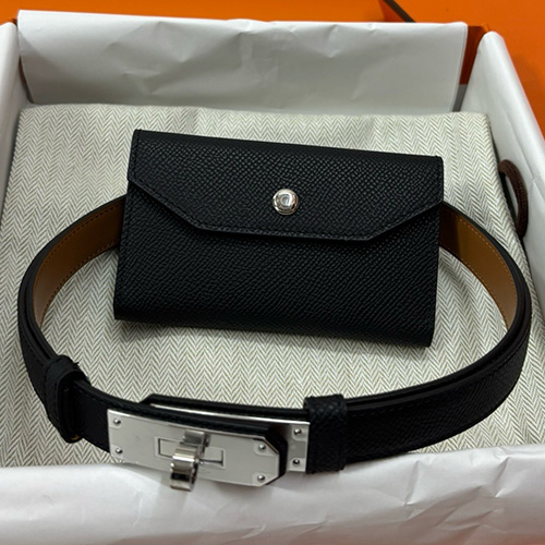 [홍콩명품.Hermes] 에르메스 25SS 로고 레더 가죽 벨트 지갑 (블랙), BGM5224, 명품지갑,무브타임쇼핑몰,홍콩명품,사이트,명품쇼핑몰