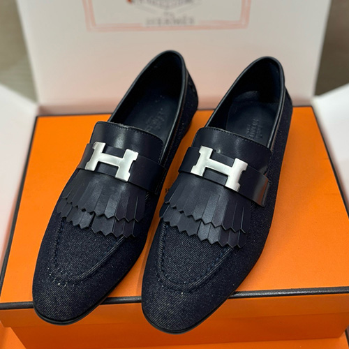 [홍콩명품.Hermes] 에르메스 25SS 로고 여성 레더 가죽 구두 로퍼 (블랙-은장), SE5506, 명품스니커즈,운동화,구두,로퍼,하이탑,신발