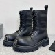 [홍콩명품.BALENCIAGA] 발렌시아가 25SS 로고 여성 레더 가죽 4.5cm 부츠 (블랙), SE5515, S4W, 명품스니커즈,운동화,구두,로퍼,하이탑,신발