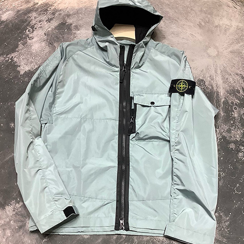 [홍콩명품.Stone Island] 스톤아일랜드 25SS 로고 탈부착 후드 바람막이 자켓 (2컬러), BM22402, ST1, 레플리카의류,미러급사이트