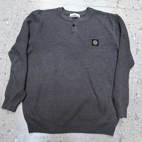 [홍콩명품.Stone Island] 스톤아일랜드 25SS 로고 자수 니트 스웨터 (4컬러), BM22405, ST1, 레플리카의류,미러급사이트