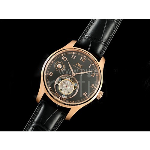 [홍콩명품시계.IWC] 아이더블유씨 포르투기스 투어빌론 로즈골드 그레이 다이얼