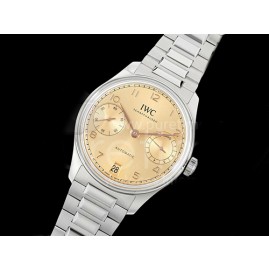 [홍콩명품시계.IWC] 아이더블유씨 포르투기스 오토매틱 42mm 옐로우골드 다이얼