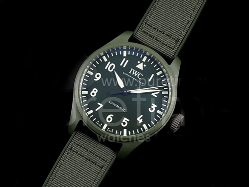 [홍콩명품시계.IWC] 아이더블유씨 빅파일럿 43mm IW329802 그린 세라믹 그린 다이얼