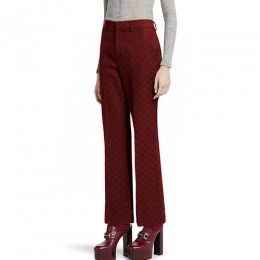 [홍콩명품.Gucci] 구찌 25SS 로고 여성 GG수프림 팬츠 바지 (레드), BM22497, MC, 레플리카의류,미러급사이트